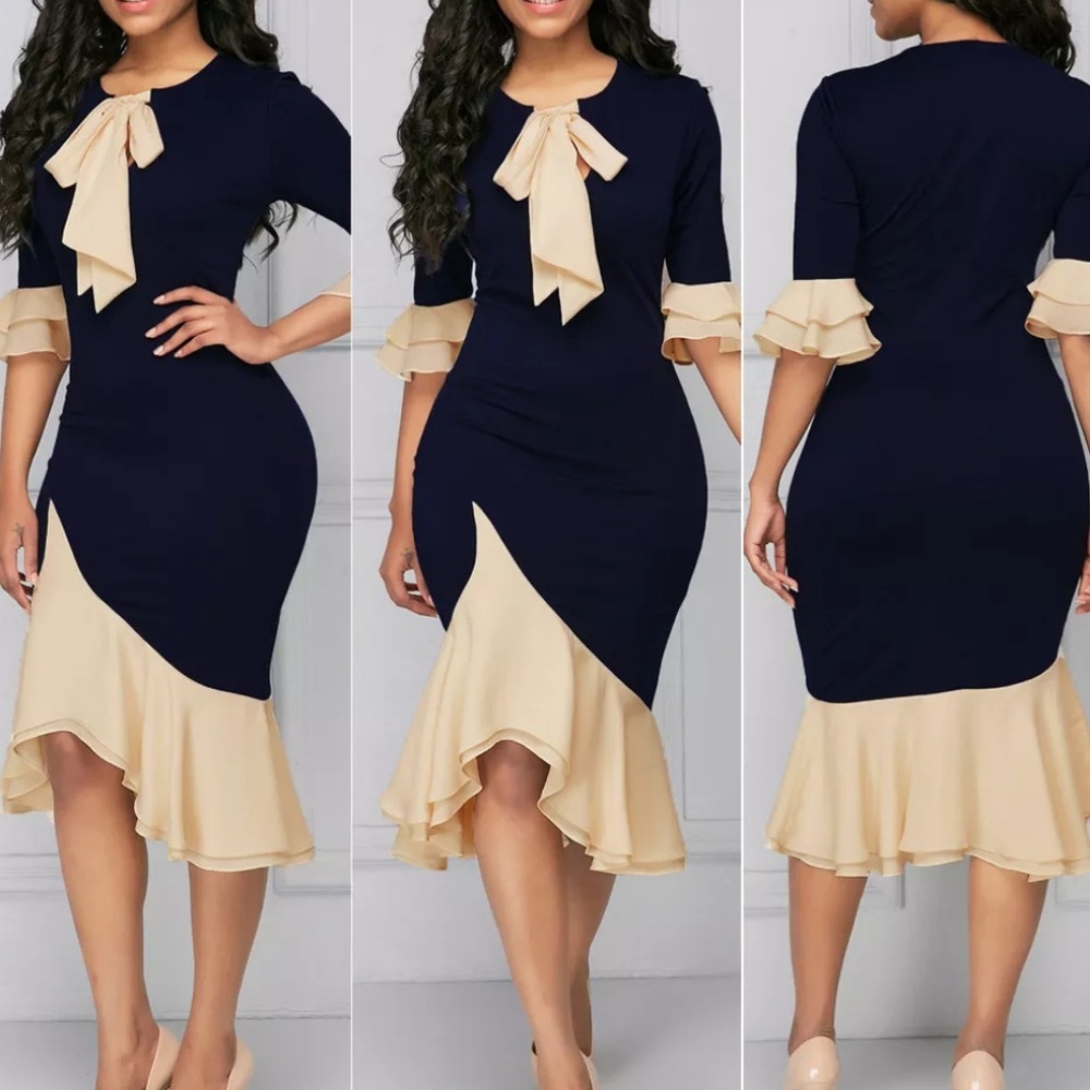 Vintage Inspired Ruffle Dress - Picture 5 of 5